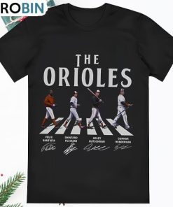 The Orioles Walking Abbey Road Signatures Baseball Shirt