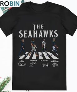 The Seattle Seahawks Walking Abbey Road Signatures Football Shirt