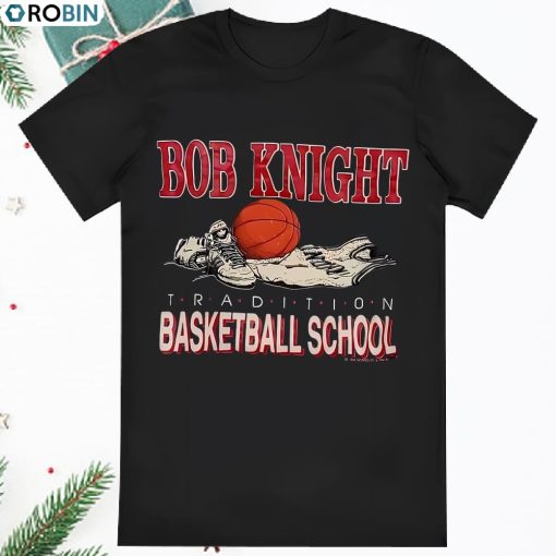 Vintage Bob Bobby Knight Basketball Adidas T Shirt Mens