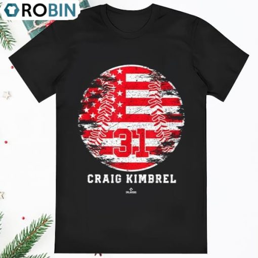 Vintage MLB Baseball Flag Craig Kimbrel Philadelphia T Shirt