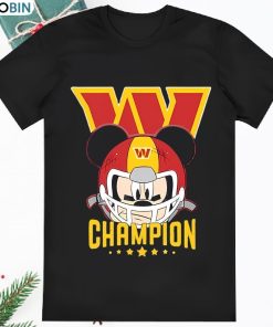 Washington Commanders NFL x Mickey Mouse Player Helmet T Shirt