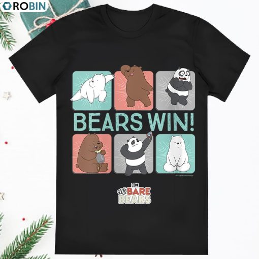 Womens CN We Bare Bears Bears Win Tiles T Shirt