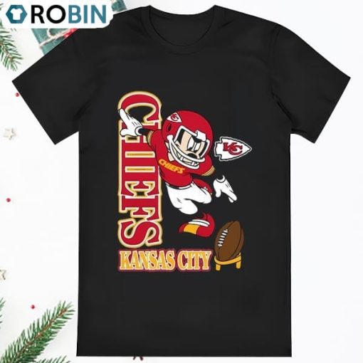 Youth Kansas City Chiefs Heathered Charcoal Disney Kick Off T Shirt