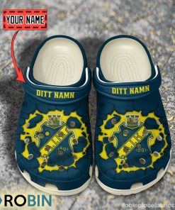 AIK Fotboll Break Cracked Hole Design Crocs Shoes