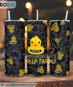 Ain’t Nothin But A Jeep Thang 3D Printed Skinny Tumbler, Duck Jeep Tumbler