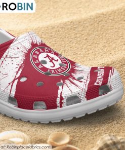 Alabama Crimson Tide Ink Splash Crocs Shoes, Alabama Crimson Tide Gifts