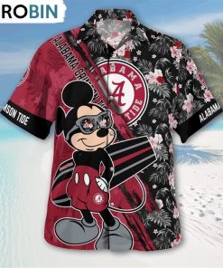 alabama-crimson-tide-mickey-mouse-floral-short-sleeve-hawaii-shirt-3