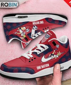 American Women Soccer Mascot Jordan 3 Sneakers American Women Soccer Mascot Jordan 3 Sneakers