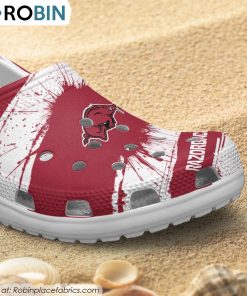 Arkansas Razorbacks Ink Splash Crocs Shoes, Razorbacks Unique Gifts