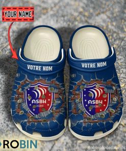 AS Beziers Herault Break Cracked Hole Design Crocs Shoes