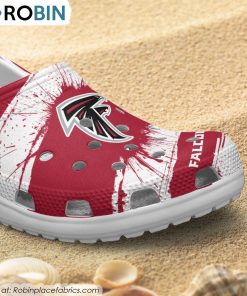 Atlanta Falcons Ink Splash Crocs Shoes, Falcons Shoes