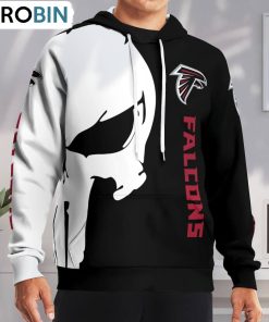 Atlanta Falcons Punisher Skull Hoodie and Zip Hoodie, Falcons Apparel