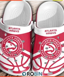 Atlanta Hawks Basketball Club 3D Printed Classic Crocs Shoes, Hawks Shoes
