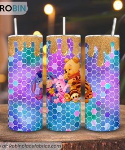Baby Winnie The Pooh 3D Printed Skinny Tumbler, Cartoon Disney Tumbler