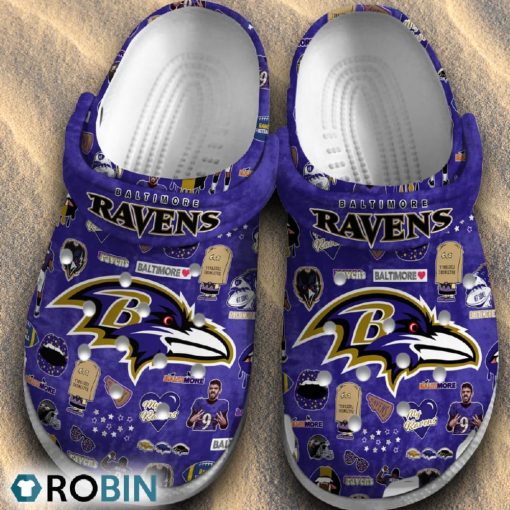 Baltimore Ravens NFL Classic Crocs Shoes