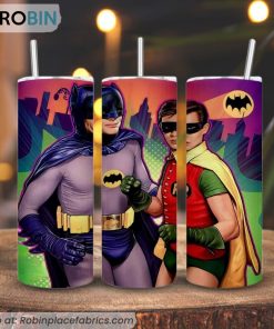 Batman And Robin 3D Printed Skinny Tumbler, DC Comics Tumbler