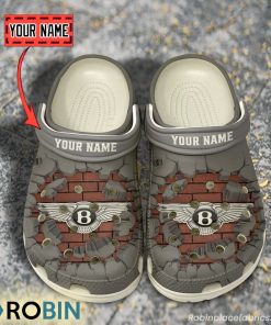 Bentley Break Cracked Hole Design Crocs Shoes