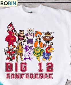 Big 12 Conference Shirt, Retro Football Short Sleeve Tee Tops