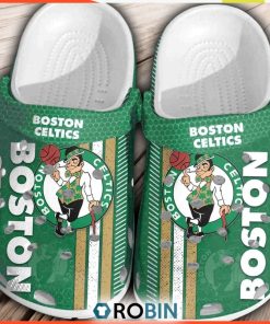 Boston Celtics Basketball Club 3D Printed Classic Crocs Shoes, Celtics Unique Gifts