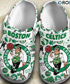 Boston Celtics NBA Classic Crocs Shoes, Celtics Merch