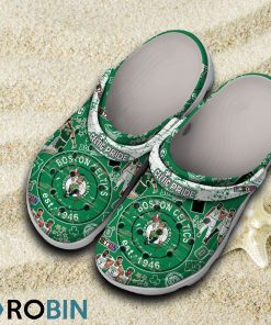 Boston Celtics NBA Classic Crocs Shoes, Celtics Shoes