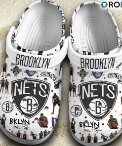 Brooklyn Nets NBA Basketball Classic Crocs Shoes, Brooklyn Nets Shoes
