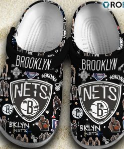 Brooklyn Nets NBA Basketball Classic Crocs Shoes, Nets Merchandise