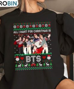 Bts Christmas Shirt, Christmas Korean Group Unisex Shirt