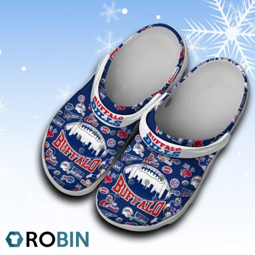 Buffalo Bills 3D Printed Classic Crocs, NFL Team Gifts