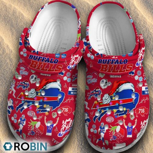 Buffalo Bills Pattern 3D Printed Classic Crocs, NFL Team Gifts