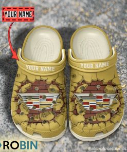 Cadillac Break Cracked Hole Design Crocs Shoes