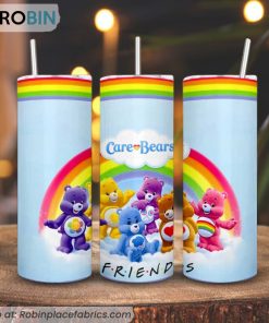 Care Bears Friends 3D Printed Skinny Tumbler, Bears CartoonTumbler