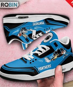 Carolina Panthers Bugs Bunny Jordan 3 Sneakers Carolina Panthers Bugs Bunny Jordan 3 Sneakers