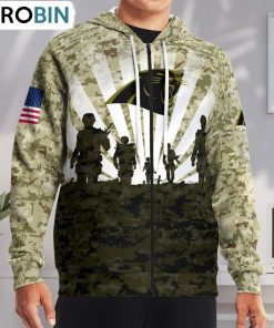 Carolina Panthers Camouflage Pattern Hoodie and Zip Hoodie, Carolina Panthers Unique Gifts