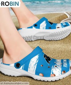 Carolina Panthers Ink Splash Crocs Shoes, Carolina Panthers Merch