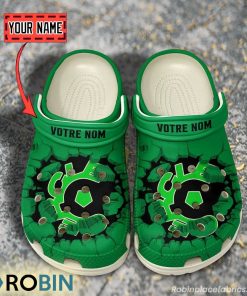 Cercle Brugge KSV Break Cracked Hole Design Crocs Shoes