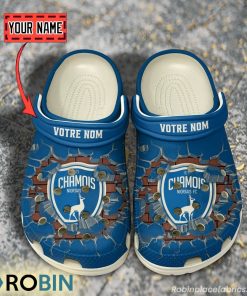 Chamois Niortais FC Break Cracked Hole Design Crocs Shoes