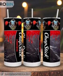 Chapstick Pennywise 3D Printed Skinny Tumbler, It Horror Movie Tumblers