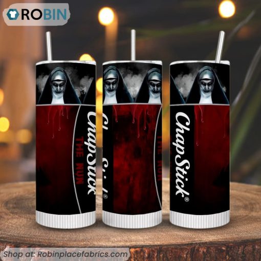 Chapstick The Nun 3D Printed Skinny Tumbler, Demon Nun Valak Tumblers