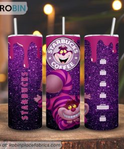 Cheshire Cat Starbucks Coffee Tumbler, Alice In Wonderland Cat Tumbler
