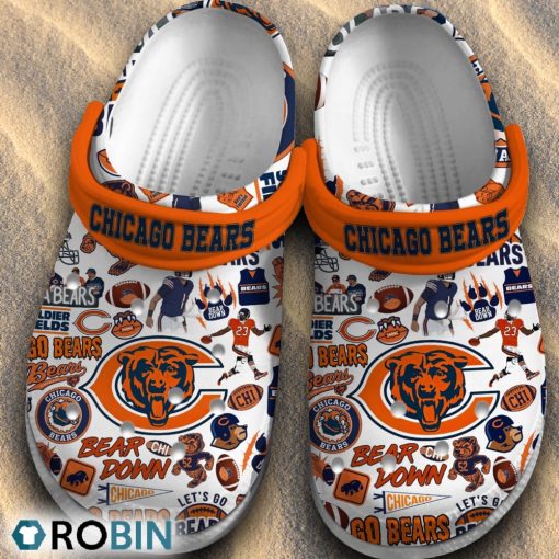 Chicago Bears NFL Classic Crocs Shoes