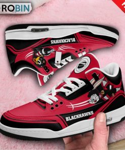 Chicago Blackhawks Bugs Bunny Jordan 3 Sneakers