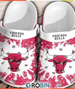 Chicago Bulls Basketball Club Crocs Comfortable Shoes Crocband Clogs For Men Women, Bulls Gifts for Fans