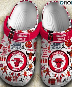 Chicago Bulls NBA 3D Printed Classic Crocs Shoes, Chicago Bulls Gifts for Fans