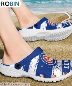 Chicago Cubs Ink Splash Crocs Shoes, Cubs Merch