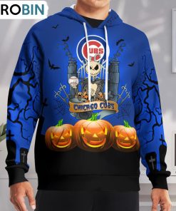Chicago Cubs Jack Skellington Halloween Hoodie Limited Edition, Cubs Unique Gifts