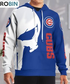 Chicago Cubs Punisher Skull Hoodie and Zip Hoodie, Chicago Cubs Shirt