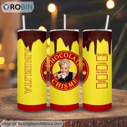 Chocolate Chis Me Abuelita 3D Printed Skinny Tumbler