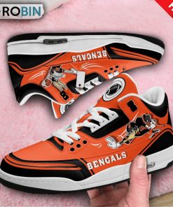 Cincinnati Bengals Bugs Bunny Jordan 3 Sneakers