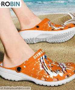 Clemson Tigers American Flag Pattern Printed Crocs Shoes, Clemson Tigers Shoes Clemson Tigers American Flag Pattern Printed Crocs Shoes, Clemson Tigers Shoes